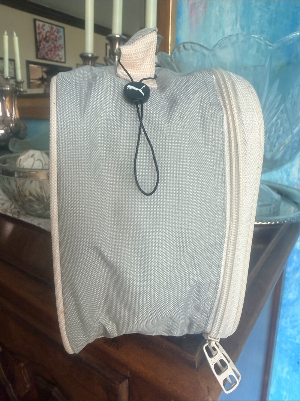 Puma Light Gray & pale pink Lunch Tote with Top Handle - Picture 5 of 13